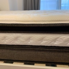 【8/26まで】セミダブル　ベッドフレーム+マットレス