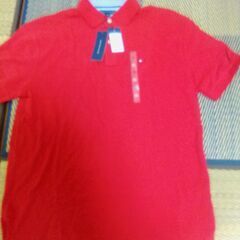 男性用XLサイズ　赤　ポロシャツ　TOMMY HILFIGER