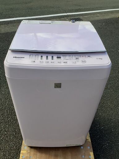 ※龍一y様お取引中【美品♪】Hisense 5.5kg 全自動洗濯機 HW-G55E5KP