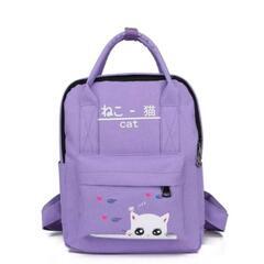 リュックサック バッグ 可愛い ネコ柄の画像