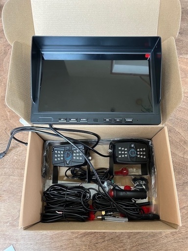 ワイヤレスバックカメラモニターセット 録画機能付き