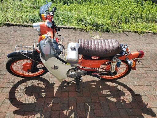 スーパーカブ レプソルカラー125cc中華エンジン ジャンク扱い