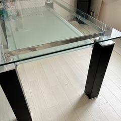 【ネット決済】ニトリ ガラス ダイニングテーブル