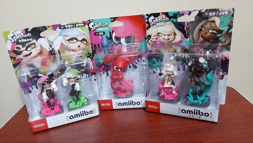 amiibo　スプラトゥーン　新品未開封　アオリ／ホタル　ヒメ／イイダ　タコ