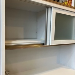 ⭐️展示品上がり⭐️大川家具 2面レンジボード ハイグロス オート 