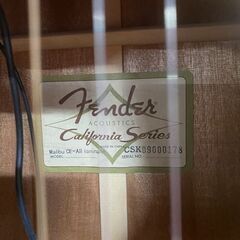 値下げ】フェンダーのレアなエレアコ。Fender MALIBU CE
