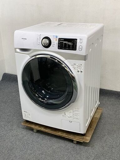 IRIS OHYAMA/アイリスオーヤマ コンパクトドラム式洗濯機 7.5kg HD71-W/S 温水 部屋干しコース 2021年製   中古家電 店頭引取歓迎 R6284)