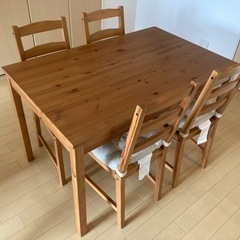 【ネット決済】【お取引中】IKEAダイニングテーブルセット