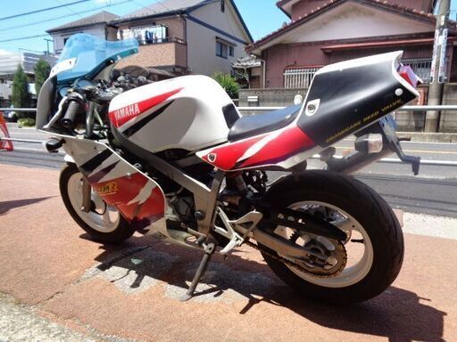 NO.4420　ＴＺＭ５０Ｒ　水冷２サイクル７．２馬力エンジン　６速ギヤ　セル付き　レッド＆ホワイト　☆彡 NO.4420 TZM50R 水冷2サイクル7．2馬力エンジン 6速ギヤ