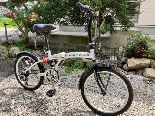 373、【良品】折りたたみ自転車20インチ(マスタング)