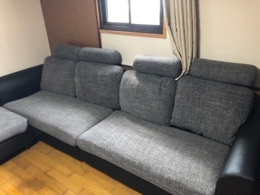 （受付中）ソファー　グレー　L型
