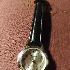 Pendy腕時計　フェイス/シルバー　ベルト黒革　レディース　未使用品