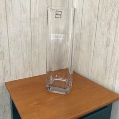 SEVA フラワーベース　四角柱　ガラス　花器　花瓶