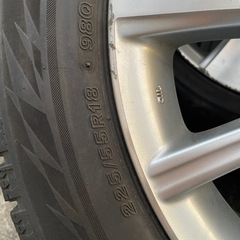 トヨタ純正アルミ スタッドレスタイヤ付き 約7分山