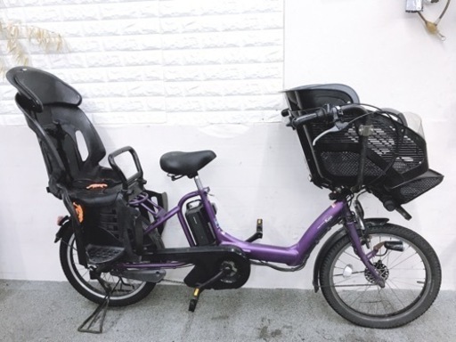 格安 人気な3人乗り子供乗せ電動自転車 ヤマハパスキッス パープル20