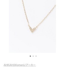 【値下げ】 AHKAH  アーカー ローラハートネックレス