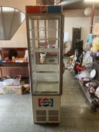 レトロショーケース冷蔵庫 PEPSI 実動