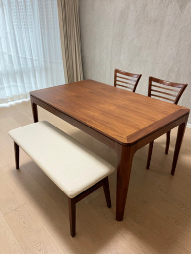 大塚家具 美品❗️ ダイニングテーブル・ベンチセット