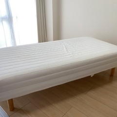 無印良品 脚付きシングルベッド 高さ26cm