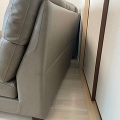 カウチソファ　コーナーソファ　グレージュ
