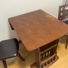 ダイニングテーブル　セット　【椅子2脚