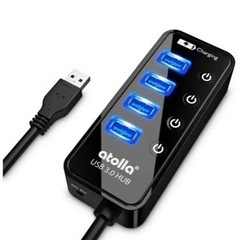 新品　USB3.0ハブ 4ポート5Gbps高速データ