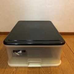 プラスチック収納ケース2個