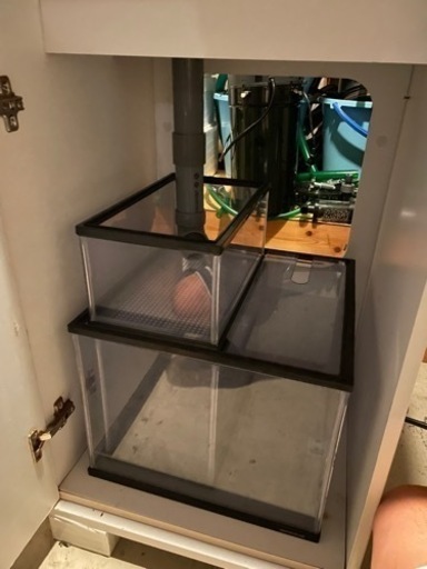 【海水等に】450 キューブ　アクリル オーバーフロー水槽セット 海水等に】450 キューブ アクリル オーバーフロー水槽セット アクリル