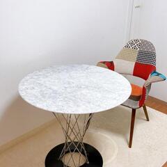 人工大理石テーブル & 椅子セット