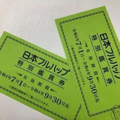東映系映画チケット　２枚