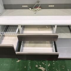 【愛品館八千代店】未使用品　高橋木工所　スライド扉キッチンボード　パリッシュ140