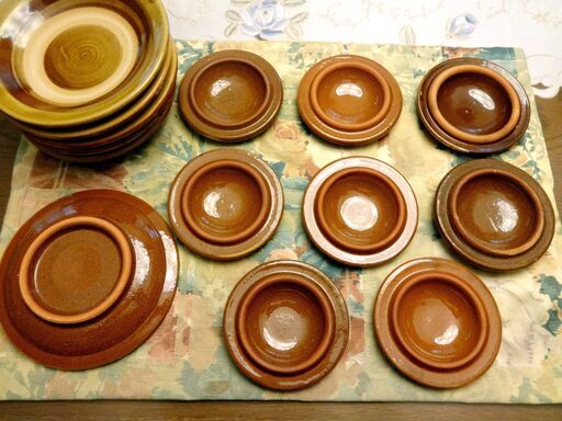 島根 布志名焼 湯町窯 エッグベーカー 7セット（皿一枚なし）