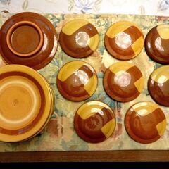 島根 布志名焼 湯町窯 エッグベーカー 7セット（皿一枚なし）