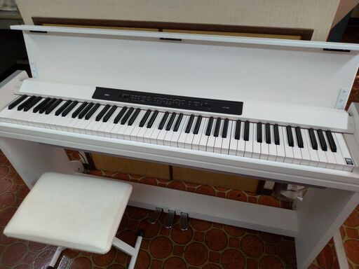 【値下げ】コルグ　KORG　電子ピアノ　ホワイト　LP-350　純正椅子付き