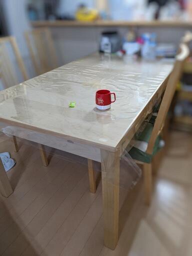 IKEA BJURSTA ビュースタ 伸長式テーブル  ダイニングテーブル オーク材4～8人用 伸長リーフ2枚付