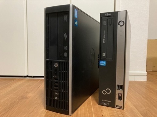 デスクトップPC2台セット HP Compaq 6200とFUJITSU ESPRIMO D582/E