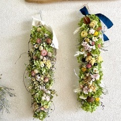 アナベル紫陽花 縦長ガーランドtga