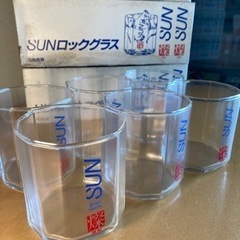 昭和レトロ 協和発酵 SUN燦ロックグラス6コセット(非売品)