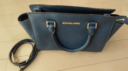 MICHAEL KORS　2wayバック　セルマ　ネイビー