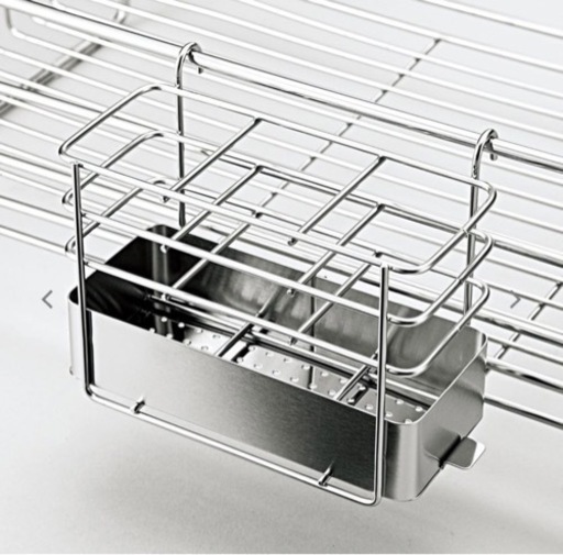 美品❗️ 水切りかご ラック シンクに渡せる水切り スリムロングハイサイズ