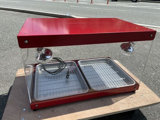 ☆中古品 タイジ YAIJI ホットショーケース FS-200 2018年製 580ｘ363ｘ363㎜ 保温庫 100Ｖ 店舗 唐揚げ 動作問題なし☆