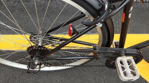 ☆未使用車丸石サイクル カゴ付きクロスバイク 自転車 27インチ 6段