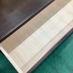 家具ならトレファク吉川店！！ マルヨシ民芸家具 4段ワイドチェスト ダークブラウン キズ・天板シミ有