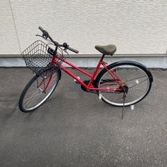 赤い自転車　27インチ