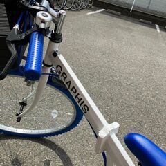 GRAPHIS 26インチ 折り畳み マウンテンバイク 6段変速 専用バスケット付!!