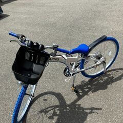 GRAPHIS 26インチ 折り畳み マウンテンバイク 6段変速 専用バスケット付!!