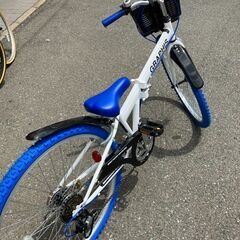 GRAPHIS 26インチ 折り畳み マウンテンバイク 6段変速 専用バスケット付!!