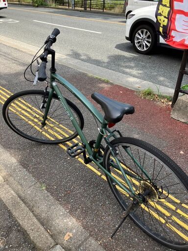 クロスバイク】27インチ 6速 グリーン