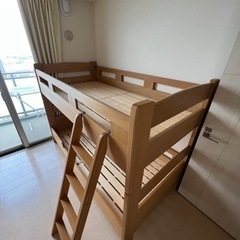 【ネット決済】グランツ　キッズ用ロータイプ2段ベッド
