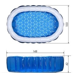 美品　ブルーラグーンオーバルプール148㎝